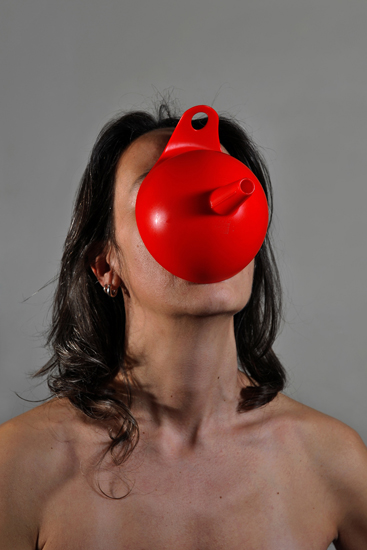emanuela franchini photography, Funnel, self portrait with food on face